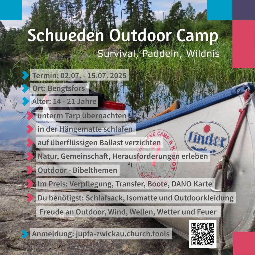 JuPfa Zwickau  Schweden Outdoor Camp (ausgebucht)